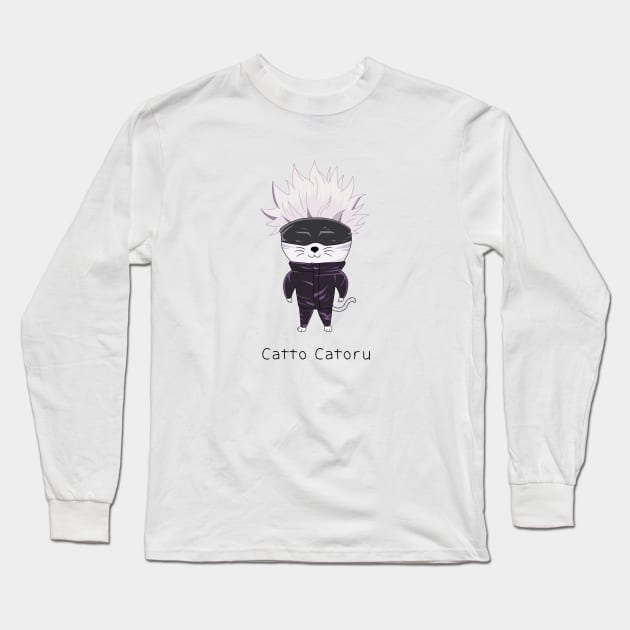 Catto catoru jjk Long Sleeve T-Shirt by wordspotrayal